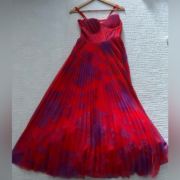 Hutch Amara Orange and Purple Gown sz 2 - Picture 5 of 16